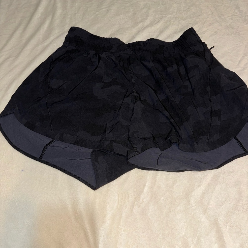 lululemon athletica Black Camo Athletic Shorts